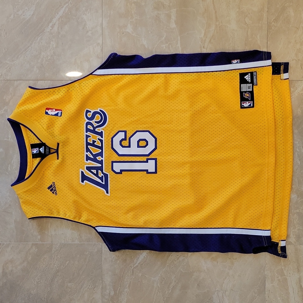 Vintage NBA ADIDAS LAKERS Jersey / 16 GASOL